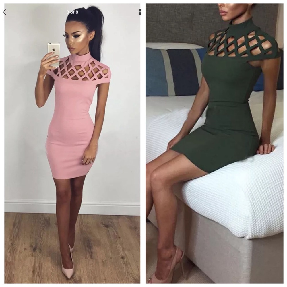 Amy Fashion Green Mini Dress Sz XL (K23)